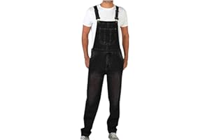 NUSGEAR 2024 Mono Pantalones de Vaqueros Hombre Peto Trabajo Bib Suelto Jumpsuit con Bolsillos Mezclilla Moda Casual Fiesta Pant Jeans Roto Denim Pantalones