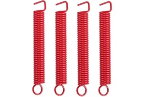 SUPVOX 4pcs Electric guitar tremolo bridge tension springs tremolo bridge system springs for floyd rose st stratocaster style electric guitar (Red)