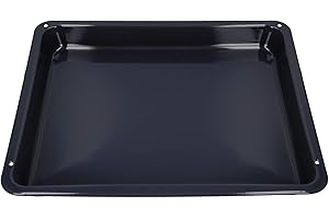 DEKAROX Fettpfanne Backblech emailliert 425x360x43mm für AEG Electrolux Juno Zanussi 87028820/0 3870288200 für Backofen Herd