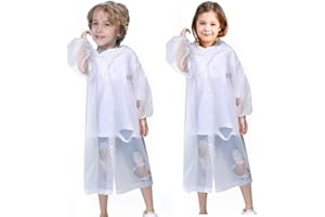Topspitgo Wasserdicht Regenponcho Kinder, 2 Stück Regen Poncho Cape,Regenschutz,Wiederverwendbar,Regencape Festival,Regenponcho Für Fahrrad Disney Wandern Radfahren Reisen