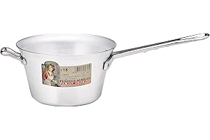 Pentole Agnelli FAMA6518 Paiolo avec Manche, Aluminium, Argent, 18 cm
