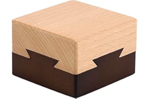 PARAPHEE Wooden Magic Secret Puzzle Box Present Brain Teaser Lock Box for Adult with Hidden Compartment for Girlfriend Surprise