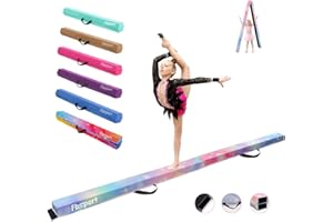 FBSPORT Trave Ginnastica Artistica 240/270/300 cm Trave da Pavimento Tappeto Artistica Trave di Equilibrio Pieghevole, Trave di Equilibrio per Ginnastica a Strati Floccanti, Equilibrio per Bambini