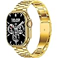GameSir 24K Golden Smart Watch 2.18" HD Display Metal Chain & 100+Sports Mode & Multi Watch Faces, Long Battery Life Bluetooth Calling Watch, Gifting & Luxury Smartwatch for Men & Women-Gold