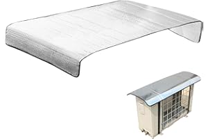 PEOSEVI Climatiseur Exterieur pour Unités Murales, Housse Protection pour Climatiseur avec Sangle Fixation en Nylon, Anti-UV & Étanche, Feuille D'aluminium Réfléchissante, Isolation