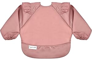 Tiny Twinkle Baby Bibs Mess Proof Baby Bib Waterproof Feeding Bibs Weaning Bibs For Toddlers 6-24months Machine Washable and Adjustable Side Closure Great for Travel Baby Food Bibs