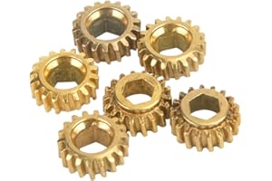 DEMERAS 6pcs 4mm Guitare Tuning Engrenages Axes de Guitare Hexagonal Engrenages Machine Head Gear pour Guitare Classique