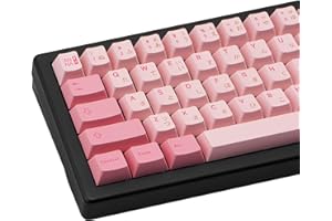 JOLINTAL Rosa PBT Keycaps 143 Tasten, Japanisches Cherry-Profil, kompatibel mit US-Layout