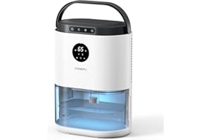 CONOPU Deshumidificateur d Air, 2300 ML Déshumidificateurs avec 3 modes, Surveillance en Temps Réel, Déshumidificateur Electrique Double Semi-conducteur, Dégivrage Automatique, Minuterie 48h