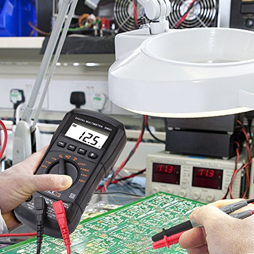 Tacklife DM03 Klassisches Digital Multimeter, AC Spannungsprüfer Tragbare Prüfvorrichtung Messung von Spannung Strom Widerstand Messinstrument mit Hintergrundbeleuchtung - 6