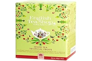 English Tea Shop – Té blanco orgánico con frutas tropicales y citronela – Caja de 20 bolsitas