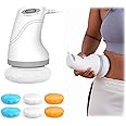 Cellulite Massager, Cellulite Remover with 6 Washable Pads, Handheld Anti Cellulite Massager, Body Sculpting, Relieve Fatigue for Neck, Shoulder, Waist, Abdomen, Buttocks, Legs