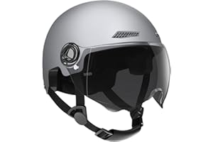 Aeutwekm Casco da Bici, Mezzi Caschi Altamente Protettivi per Uomo Donna - Caschi per Adulti, Equipaggiamento Protettivo per Pattinaggio da Arrampicata, con Occhiali, Misura Regolabile