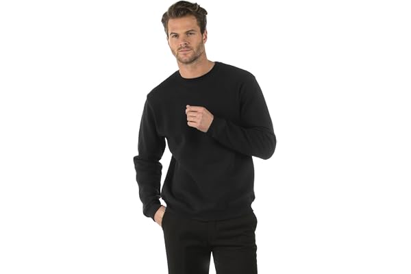 Bruntwood Classique Sweat Ras du Cou Chemise - Classic Crew Neck Sweatshirt - Homme & Femme - 280GSM - Coton/Polyester