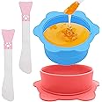 Senbos Waxing Kit Wax Warmer Liners, 2pcs Foldable Silicone Waxing Pot,Reuse Non-Stick Wax Melt Liner Replacement with 2 Spatula for Hair Removal