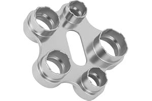 ECENCE Strahlregler Montageschlüssel - aus Zinklegierung, leicht & handlich, Luftsprudler Serviceschlüssel Werkzeug zum Wechsel von Wasserhahn-Aufsatz (M16,18,22,24,28) langlebig