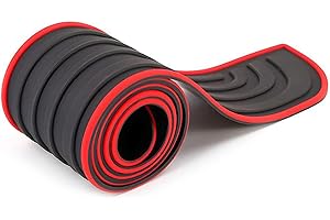 Nayubo Car Rear Bumper Protector Guard Anti-Scratch Trunk Door Entry Sill Guard Universal Exterior Accessory Trim Cover Protection Strip for Car/SUV (Red Border and Black)