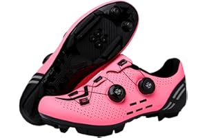 GoldeneAmeisen Zapatillas Ciclismo con Cerradura,Zapatos Planos Bicicleta MontañA,Zapatillas Ciclismo Interior Y Exterior,CóModo,Balance,Girar,Zapatos De Senderismo para Mujer