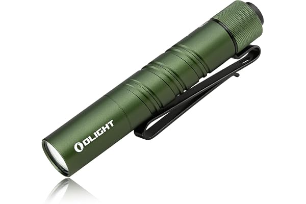 OLIGHT I3T 2 EOS Mini Lampe de Poche EDC à LED 300 Lumens Portée 80m Étanche IPX9 Pile AAA avec Interrupteur arrière pour Le Camping, La Chasse, L'outdoor et Les Urgences