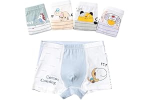 Cotton Coming 5 Pezzi Ragazzi Boxer Bambino Misto Ragazzo Mutande Bambini 2-14 Anni