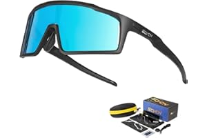 SCVCN Polarisée Occhiali da Ciclismo 3 Lenti Intercambiabil Telaio Uomini Donne Corsa Guida Pesca Golf Moto Protezione UV400 S31