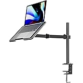 HUANUO Laptop Halterung Schreibtisch, Laptop Arm, Laptophalter Schreibtisch für 16,5” Laptop, Monitor Halterung für 13 to 35