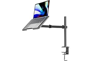 HUANUO Supporto per laptop, braccio portatile, supporto per computer portatile da 16,5", supporto per monitor per schermo da 13 a 35 pollici