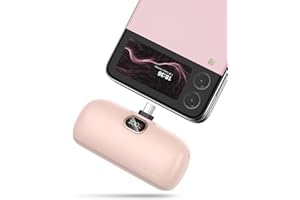 Kuulaa Powerbank USB C 5000 mAh, 20 W PD, szybkie ładowanie, powerbank, mały, ale mocny, kompaktowy wyświetlacz LED, mini powerbank, USB C, kompatybilny z iPhone 15, Samsung, Huawei, telefonami z USB
