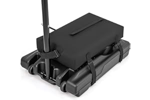 LIFEZEAL Borsa di Sabbia per Canestro da Basket, 75 x 41 x 12 cm, Sacco di Sabbia per Canestro da Basket, Ancora a Base Resistente, in Tessuto Oxford, per Interni ed Esterni, Portata 136 kg, Nera