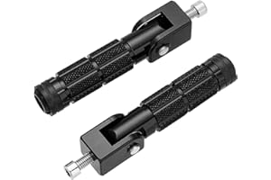 ‎PACEWALKER PACEWALKER Neueste Universal M8 Motorrad-Faltbare Fußrasten, 2-teilige Aluminium Anti-Rutsch Pedale für Motorräder und Elektroautos, 90-Grad Klappbare Stützstange, 8mm