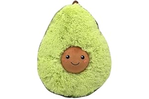 Tiowo Kreative 3D Avocado Plüsch Spielzeug Gefüllte Kissen Baby Kinderzimmer Kissen Weiche Spielzeug Sofa Auto Dekorative Kissen (30cm/11.8")