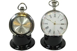 Inkwellinserts 2 x Mini Black Ceramic/China Pocket Watch Stands, Watch Display Stands. Ideal for Collector or Retail Display, Suitable for Most Pocket Watches from Small to Large