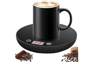KIYTARBOO Podgrzewacz do kawy, inteligentny podgrzewacz do filiżanek, dobry prezent do domowego biura, elektryczny z 2 ustawieniami temperatury, podgrzewacze napojów do kawy, mleka, herbaty, kakao