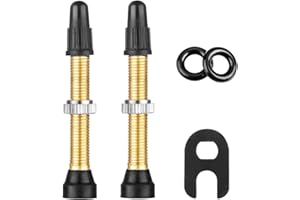 HZJD 2Pezzi Valvole Tubeless Bici, Stelo Delle Valvole di (40 mm), 1Pezzi Strumento di Rimozione Del Nucleo Della Valvola