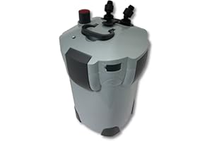 SunSun HW-403B Filtro esterno per acquari con pompa 1.400 l/h e chiarificatore UVC da 9W, filtro a 3 stadi con mezzi e spugne filtranti inclusi