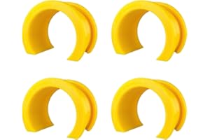 RepairCoffee 4x Poignées Portières pour Citroën Ami et Opel Rocks E (Jaune) - Voiture Réparation Remplacement Accessoire Robuste Ouverture Fermeture Portière Automobile