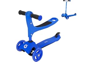 EVO 3-IN-1 Cruiser | Adjustable Handle | 3 Stage Interchangeable | Seated Scooter to 2-Wheel Push | Great First Scooter for Kids 1-7