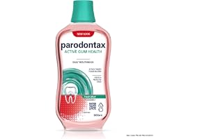 Parodontax Fresh Mint Mouthwash, Active Gum Health, Daily Use, Alcohol-Free, Contains Fluoride to keep gums healthy and Breath Fresh, Creates a Protective Shield, 300 ml