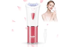 QEWEUUIE Glabrouse Skin Epilator-Epilator for Women,Cordless Facial epilator for Women Hair Removal Painless Mini with LED Light Womens,Suitable for face, Underarms, Arms, Upper Lip, Legs, Bikini Area