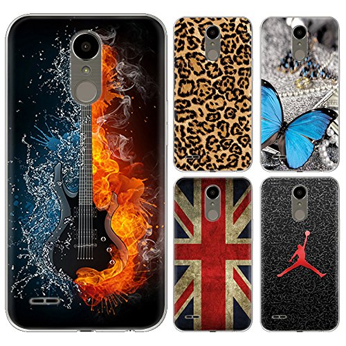 Funda LG K10 2017  DeepELE PERSONALIZADO Dibujo Amigable Medio Ambiente TPU Suave Shakeproof Protectora Carcasa Patr  n Encantador  NBA REMOJAR