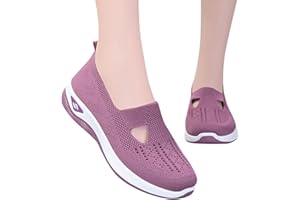 DWEVKEFUL Scarpe Ortopediche Donna Senza Lacci Morbida Sneakers Scarpe da Ginnastica Traspirante Antiscivolo Leggere Scarpe da Corsa Estive Comode Scarpe da Camminata