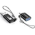 baolongking 2 Pack USB C to USB Adapter & USB-C Male to USB 3.0 Female Adapter USB Type-C Charger Converter Compatible with Smartphone/Laptop/Car/Power Bank/Hubs/Headphone/Mic, etc