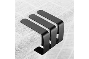 LIEBEWH 4PCS Tablecloth Clips, Picnic Table Cloth Clips, Tablecloth Clips Table Clip, Outdoor Indoor Table Cover Clamps, Stainless Steel Table Cloth Holders for Party, Camping, Wedding