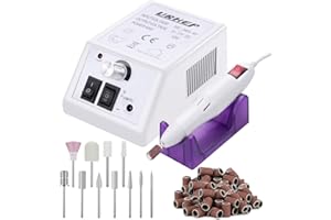 URHELP Electric Nail Files Electric Nail Drill Machine Manicure Set Professional Acrylic Nail Gel Polish Remover Nail Drill Pedicure Kit