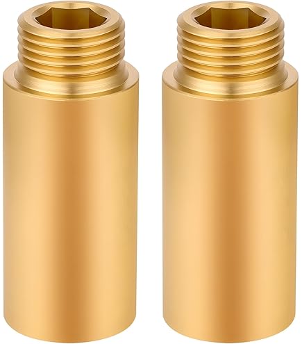 2 Prolunghe Per Rubinetto In Ottone 3/4'' X 100 Mm, Filetto Femmina-maschio, Per Acqua E Riscaldamento - 4