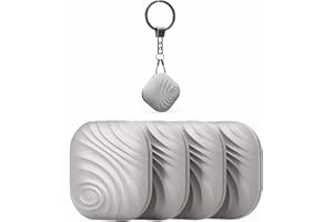 AntilostTag Schlüsselfinder mit Bluetooth App - 4PCS - Schlüssel Finden Locator mit Schlüsselfinder, Item Tracker Support Fernbedienung, Haustier Tracker, Wallet Tracker (G-Grau)
