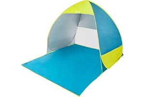 Aktive Strandtält Pop Up blå/grön 62165
