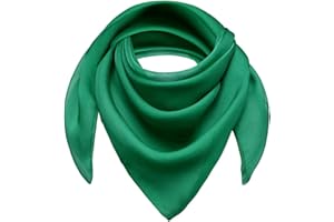 Basic Sense Square Chiffon Scarf Retro Lightweight Neck Scarves Bandana for Women