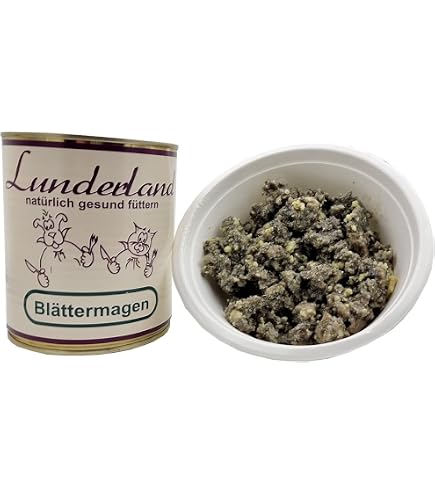 Lunderland Dosenfleisch Knochen Für Hunde – 2 X 800g (1,6 Kg), 100% Rinderknochen Mit Fleisch, Mittelfein Gewolft, BARF Geeignet