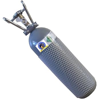 CO2 2 KG Flasche gefüllt mit Lebensmittel CO2 (E290) Kohlensäureflasche / Kohlendioxid   NEU TÜV ...